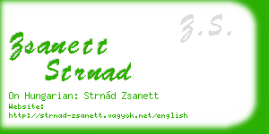 zsanett strnad business card